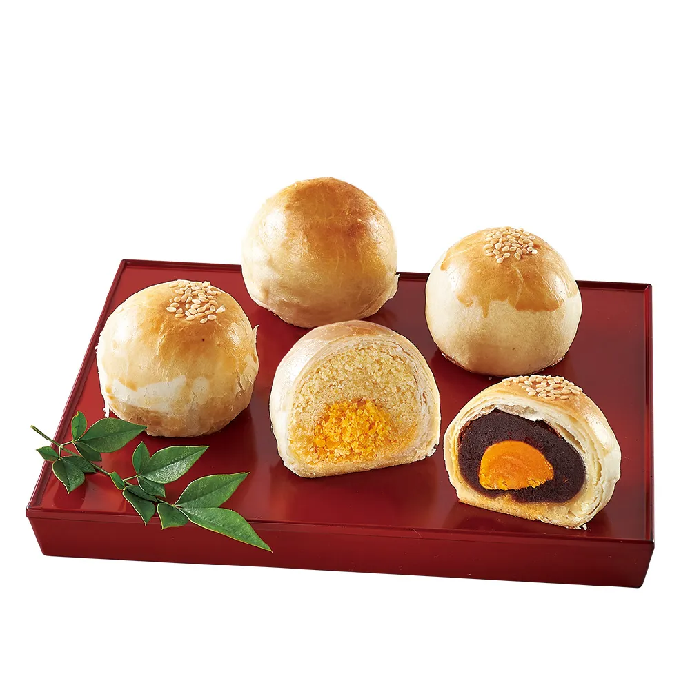 【台中犁記】綜合蛋黃酥9入禮盒(紅豆＋芋頭)_中秋 送禮禮盒