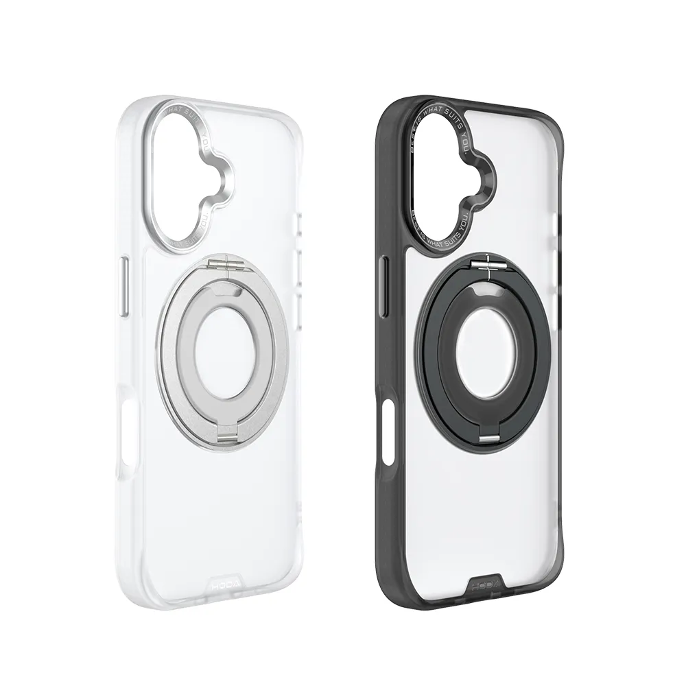【HODA】iPhone 18/17/16 Plus/Air/Pro/Pro Max MagSafe 柔石支架指環保護殼