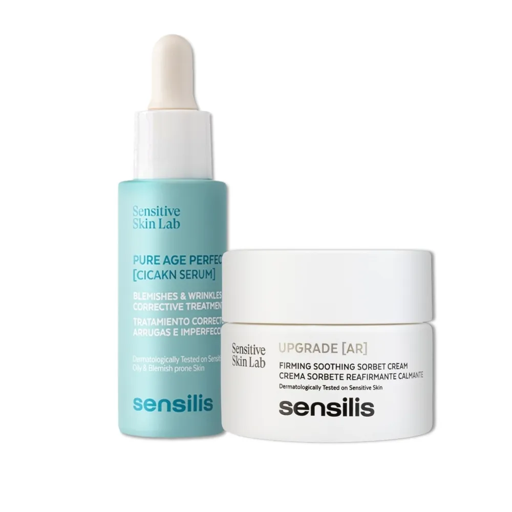 【sensilis 森思黎絲】積雪草修護組★積雪草精華30ml+AR水凝霜50ml(舒緩修復 抗老保濕)