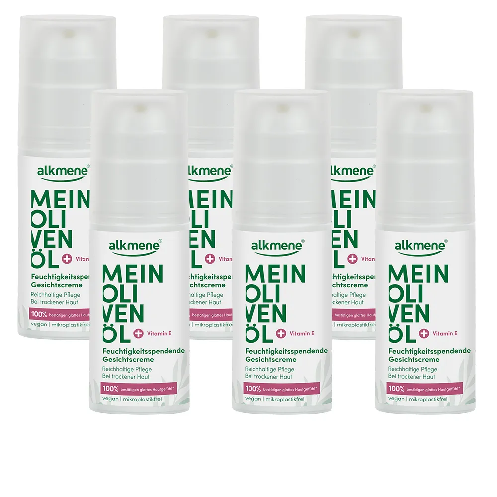 【德國alkmene】6入組我的橄欖油保濕面霜50ml(總代理公司貨)