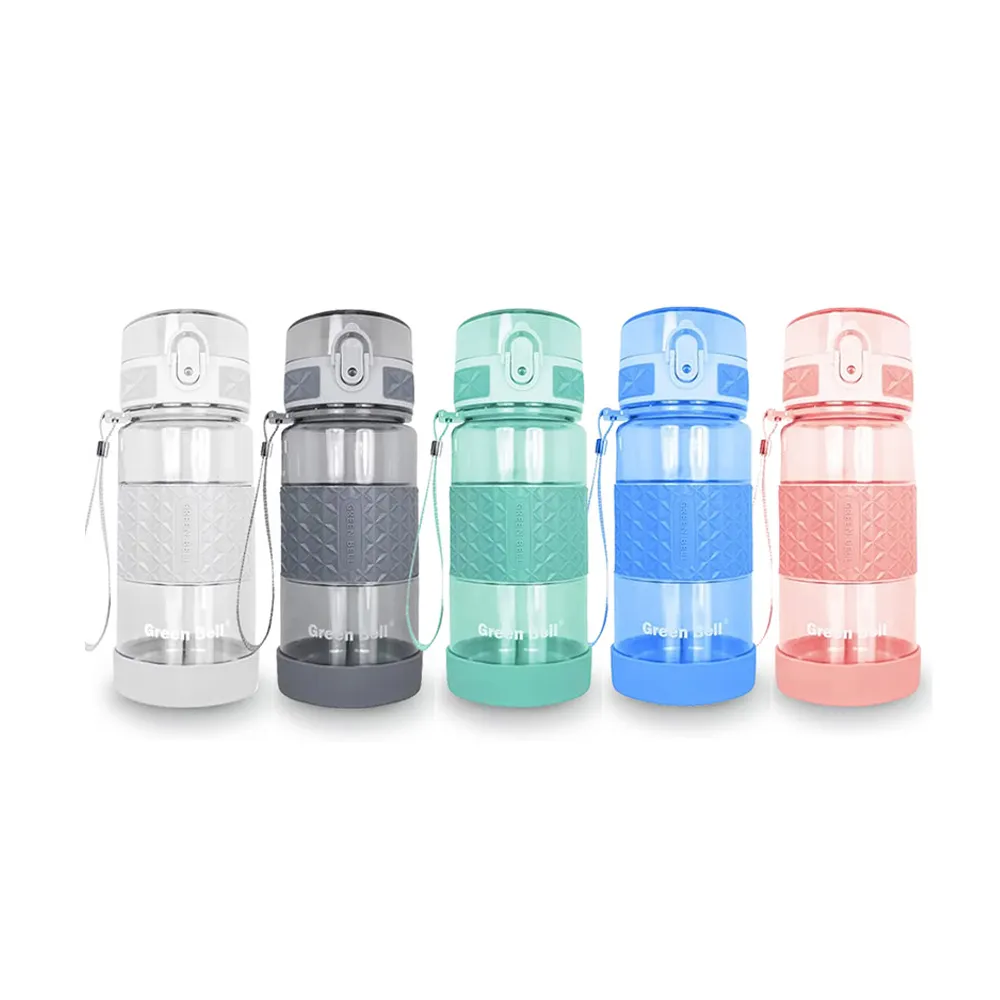 【GREEN BELL 綠貝】Tritan果漾彈蓋水壺350ml2入組-顏色任選(幼兒 開學 防漏 寬口 輕量 SGS)