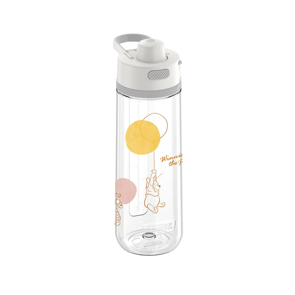 【THERMOS 膳魔師】小熊維尼甜甜圈篇彈蓋輕水瓶710ml(TP4329WP-CL)