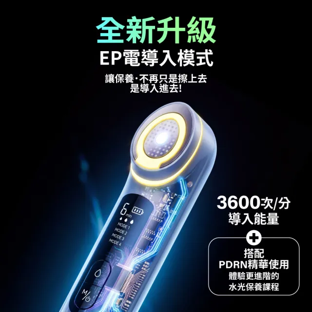 【MIRAE 未來美】PRO+全新升級!旗艦版水光砲美容儀/微電流/導入
