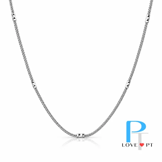 【love pt】PT950鉑金項鍊/白金項鍊 細緻編織節點項鍊 女款百搭鉑金鍊  (鼎元珠寶 鉑金 A333)