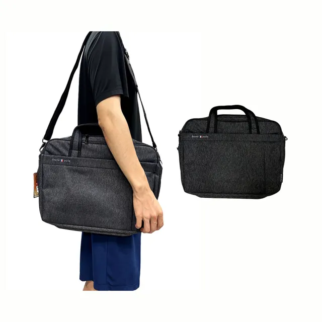 【SNOW.bagshop】雙11 文件包 二主袋+外袋共四層 大容量 可A4資料夾 防水尼龍 底部加大 附長背帶