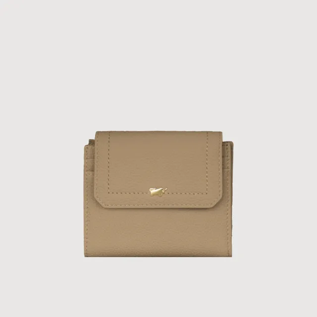 【BRAUN BUFFEL 德國小金牛】珍妮絲 8卡三折短夾-多色任選(BF840-414-BK/SF/SVM) 錢包送禮推薦