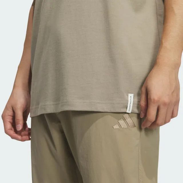 【adidas 愛迪達】Es+ 3s S/S Tee 男 T恤 運動上衣 休閒短袖 純棉 棕(KF3740)