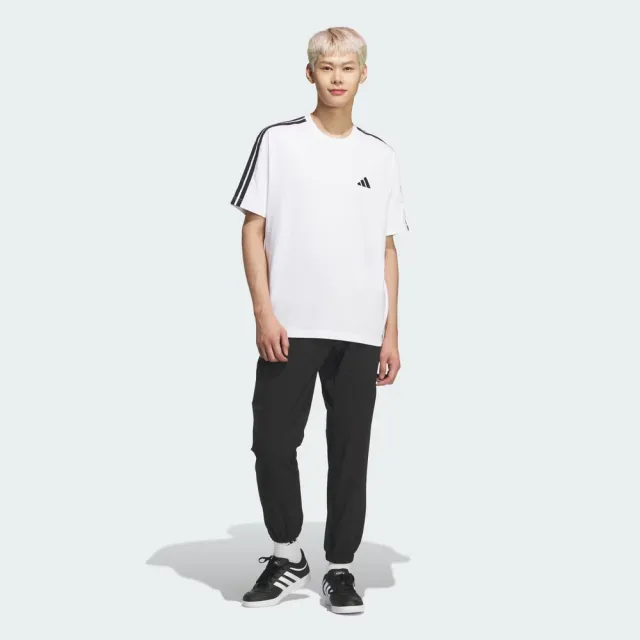 【adidas 愛迪達】Es+ 3s S/S Tee 男 T恤 運動上衣 休閒短袖 純棉 白(KF3739)