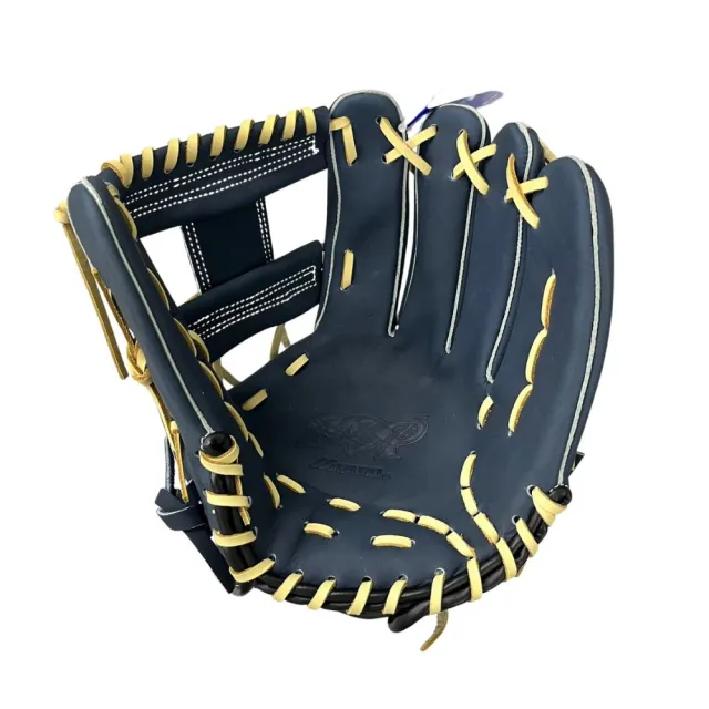 【MIZUNO 美津濃】工字檔全牛皮棒球手套11.75吋霧藍X米帶皮(1ATGH26603 29)