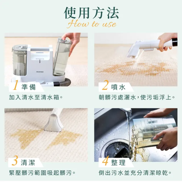【IRIS】自動給水織物清潔機 RNS-P10(日本設計品牌/強力去汙/布品/車用清潔)