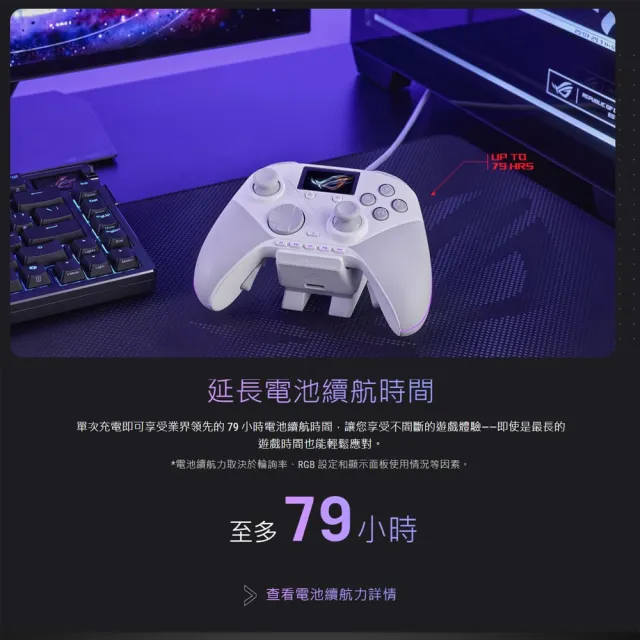 【ASUS 華碩】ROG Raikiri II Pro PC Controller 無線控制器/手把(黑/白)(GTA適用)