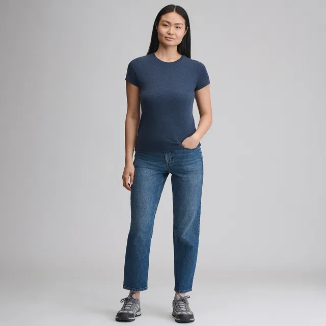 【Eddie Bauer】女性百搭短袖圓領T恤 E-5TEA-3405