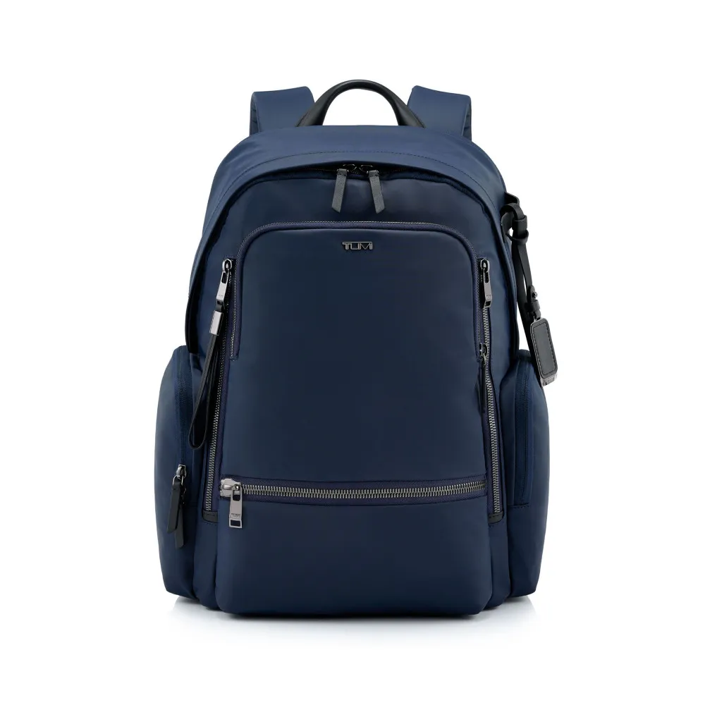 【TUMI】Voyageur Celina 15 吋筆電都會時尚後背包 - 墨/黑