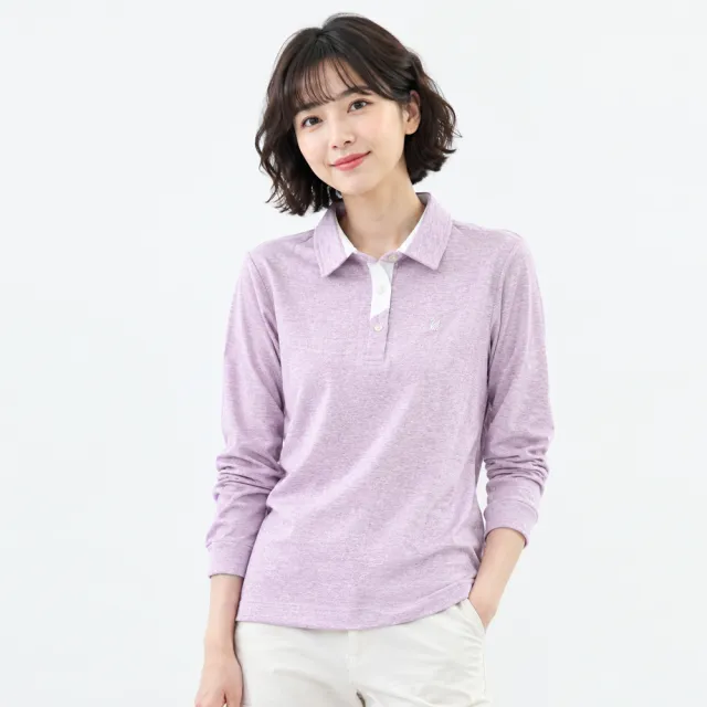 【遊遍天下】MIT台灣製女款抗UV吸濕排汗長袖POLO衫 GL1036(M-5L 大尺碼)