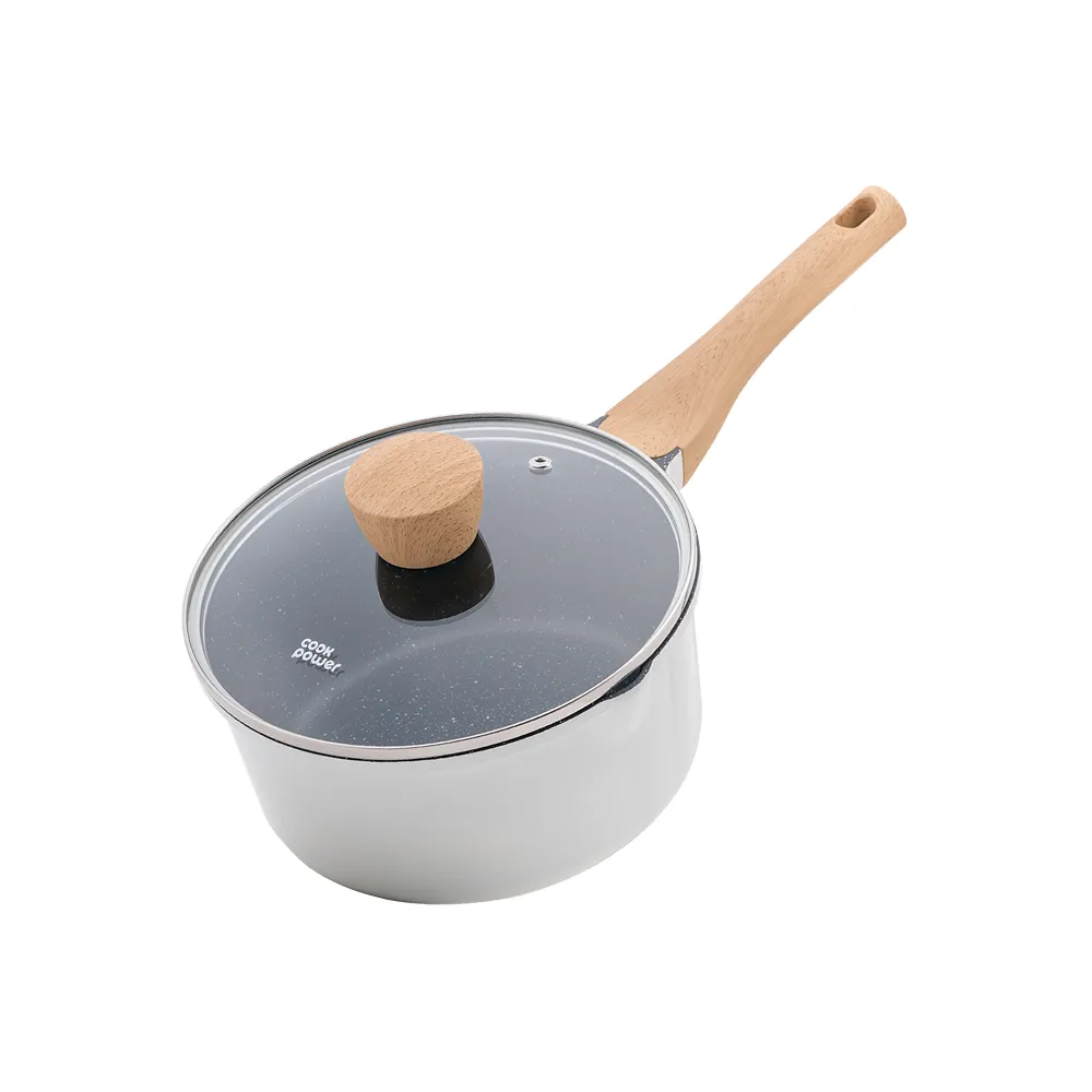 【CookPower 鍋寶】Lumi系列七層不沾鑄造單柄萬用湯鍋20CM-IH/電磁爐適用(含蓋)