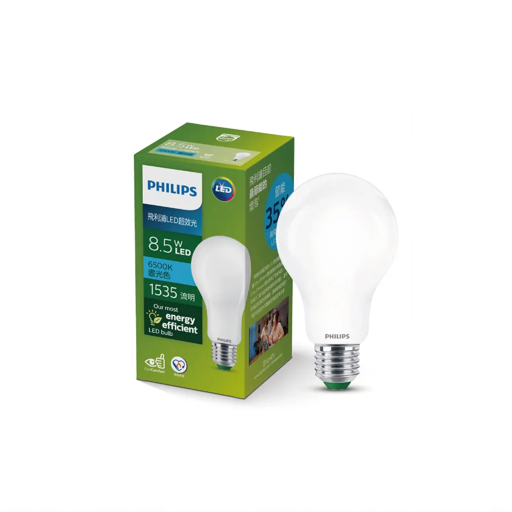 【PHILIPS 飛利浦照明】8.5W LED超效光燈泡(PL853/ PL856)