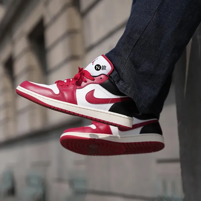 【NIKE 耐吉】運動鞋 休閒鞋 WMNS AIR JORDAN 1 LOW 女鞋 復古鞋 經典 小Dior 黑白灰白 多款(DC0774-122&)