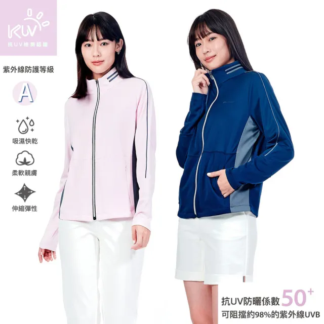 【KeyWear 奇威名品】SKIN森呼吸 機能365 四季抗UV防曬外套-立領(共2色)