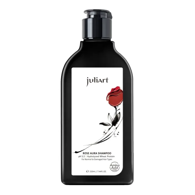 【juliArt 覺亞】官方直營 洸影玫瑰洗髮精 220mL(胺基酸溫和配方/增加髮絲彈性與韌性/有效預防乾枯與斷裂