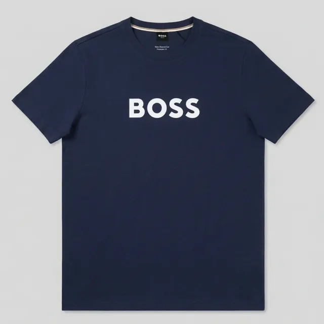 【HUGO BOSS】圓領短袖T恤(深藍)
