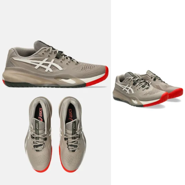 【asics 亞瑟士】GEL-RESOLUTION X 2E 男款 寬楦 網球鞋 1041A487-200 櫻桃番茄紅 底線型 亞洲大師賽