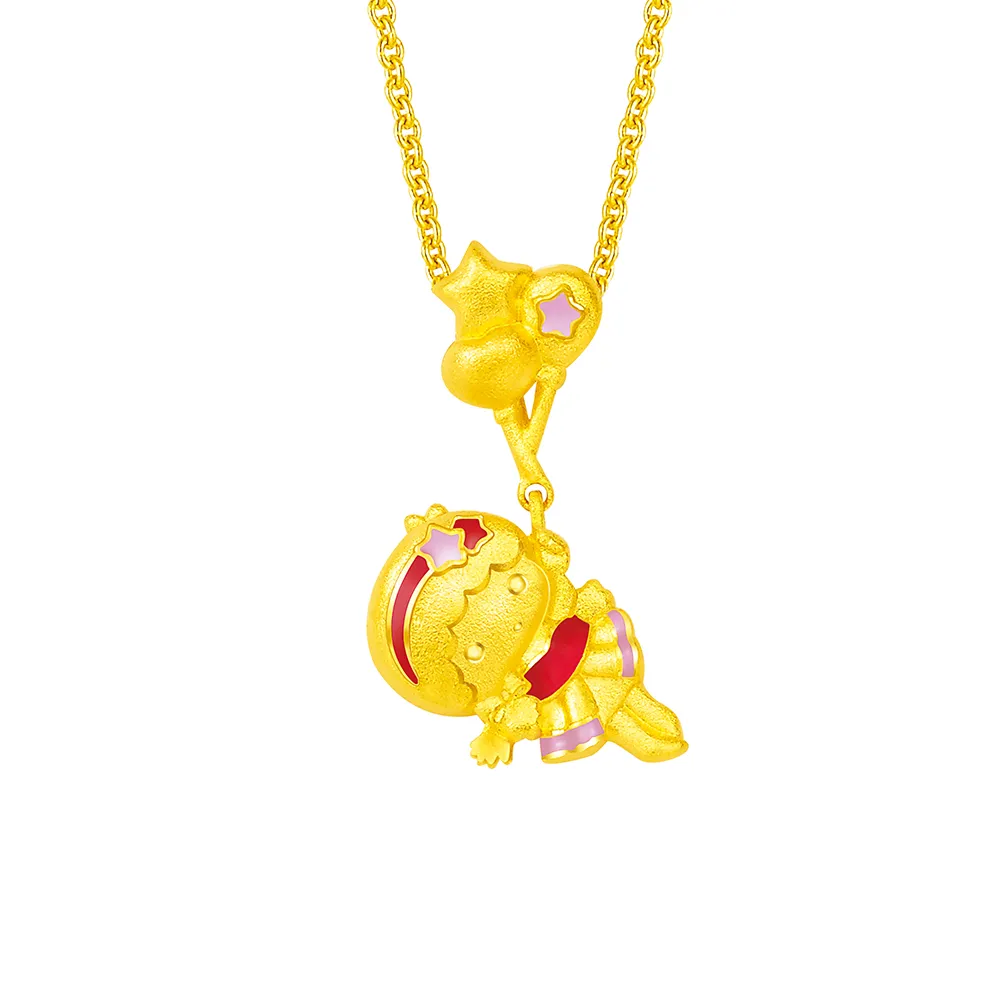 【Just Gold 鎮金店】三麗鷗 夢幻樂園-Lala 黃金吊墜(不含鍊)