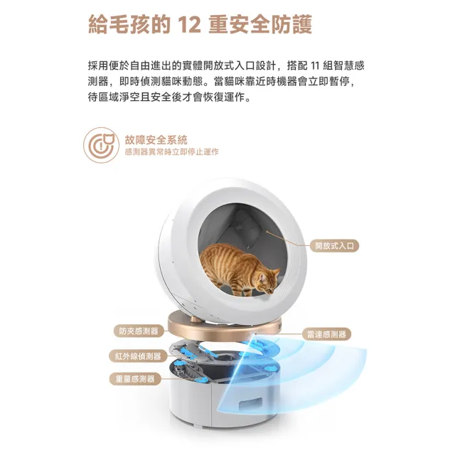 【MOVA TW】喵星艙｜超淨智慧大容量貓砂機LR 10 Prime(智慧貓砂盆/保固兩年)