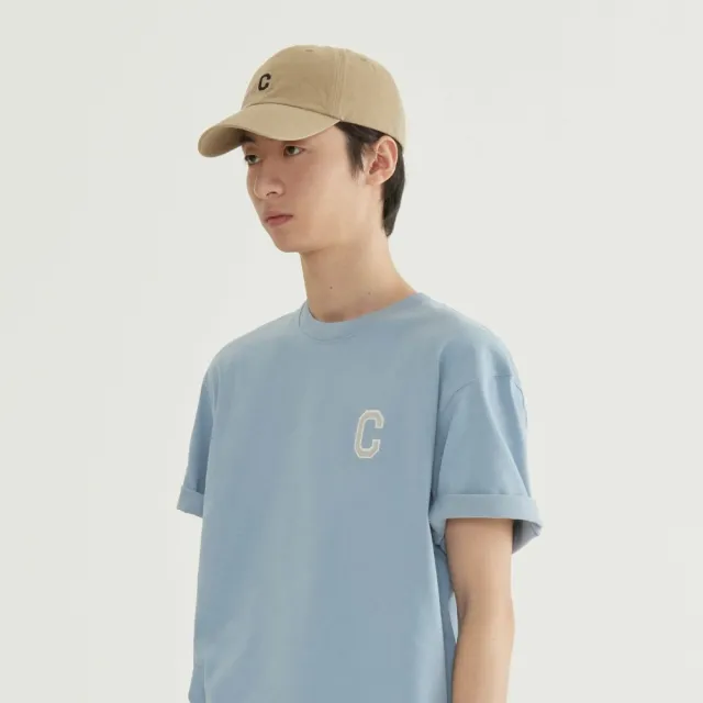 【COVERNAT】小C Logo平面刺繡棒球帽(ACC帽子 棒球帽 米白/黑/象牙白/粉紅/天藍色)