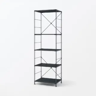 【MUJI 無印良品】SUS鋼製層架組/深灰/大 (大型家具配送)
