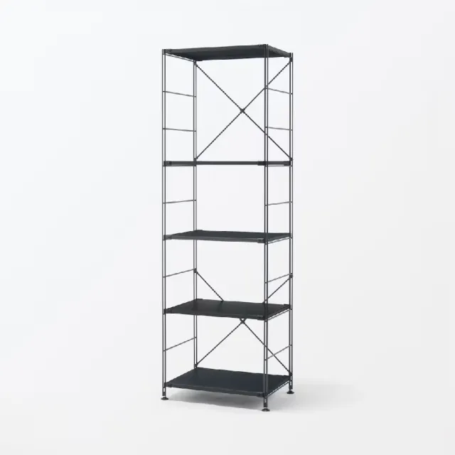 【MUJI 無印良品】SUS鋼製層架組/深灰/大 (大型家具配送)
