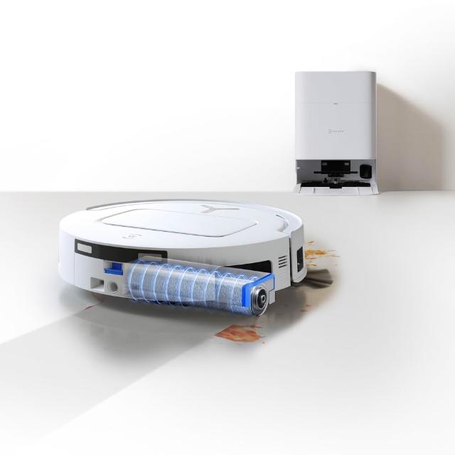 【ECOVACS 科沃斯】T80 OMNI 全新一代滾筒活水洗地掃拖機器人(邊洗邊拖/16倍壓強/無縫貼邊)