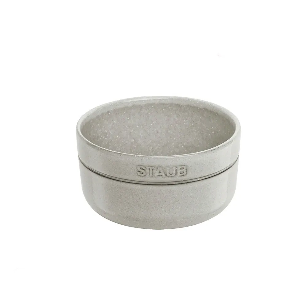 【STAUB】圓形陶瓷餐碗12cm-松露白/500ml(德國雙人牌集團官方直營)