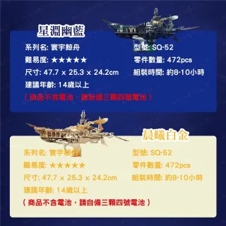 【ArtLife 藝術生活】DIY袖珍小屋_Joinco木質拼裝奇幻飛船_寰宇鯨舟 (微縮藝術精品 娃娃屋 DIY 交換禮物)