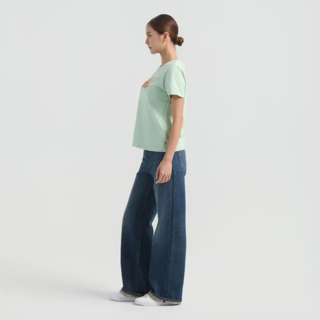 【LEVIS】Ribcage 高腰寬褲 / 微彈性 / 赤耳 女生牛仔褲 人氣新品 A6081-0105