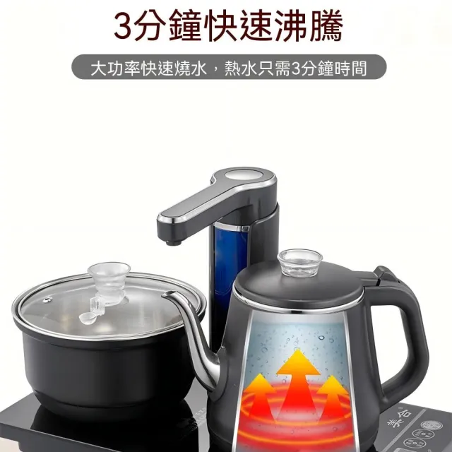 嶼川 泡茶壺 蒸茶器 茶藝壺 全自動茶機 37x23cm 自動旋轉加水 防乾燒（燒水/消毒/蒸煮茶)