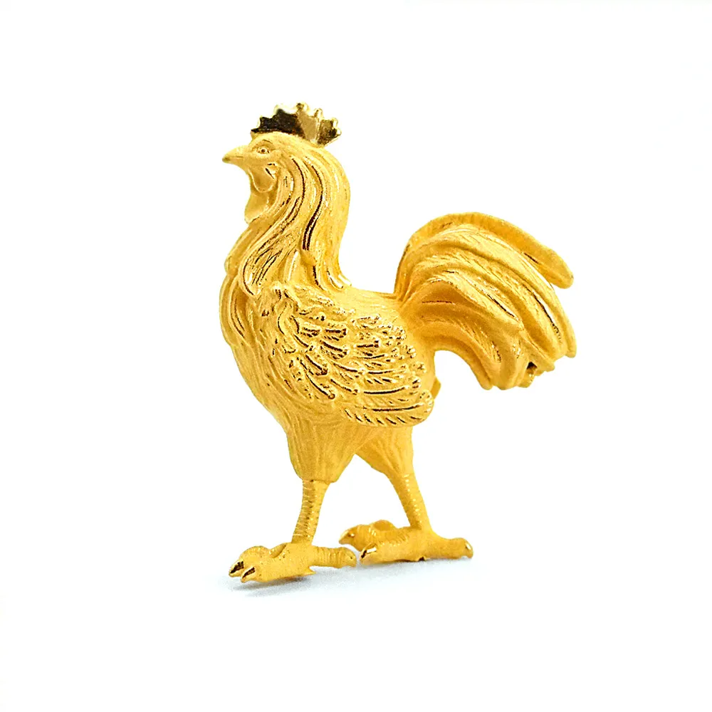 【生活金藝】富貴生肖-雞 公雞 黃金擺件(金重足3.60錢)