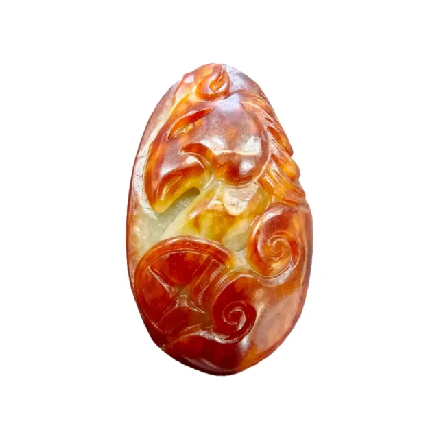 【藏古祥館】和田 馬上有錢 SQG85  (宗教開運 和田玉)