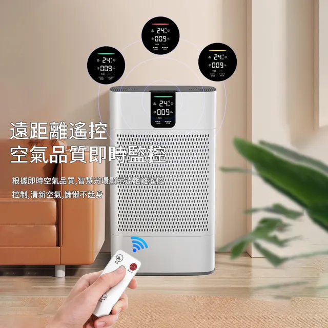 【IPSKY】家用寵物空氣清淨機/吸毛機(強效吸浮毛/除臭去味/負離子除菌/吸毛除臭機/數顯大風量)