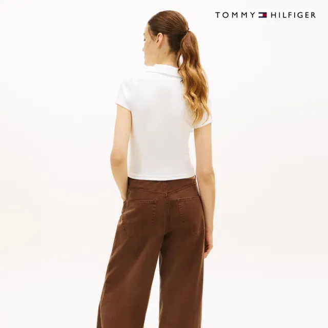 【TOMMY HILFIGER】官方旗艦館Slim Fit Ribbed Polo Shirt 裸色