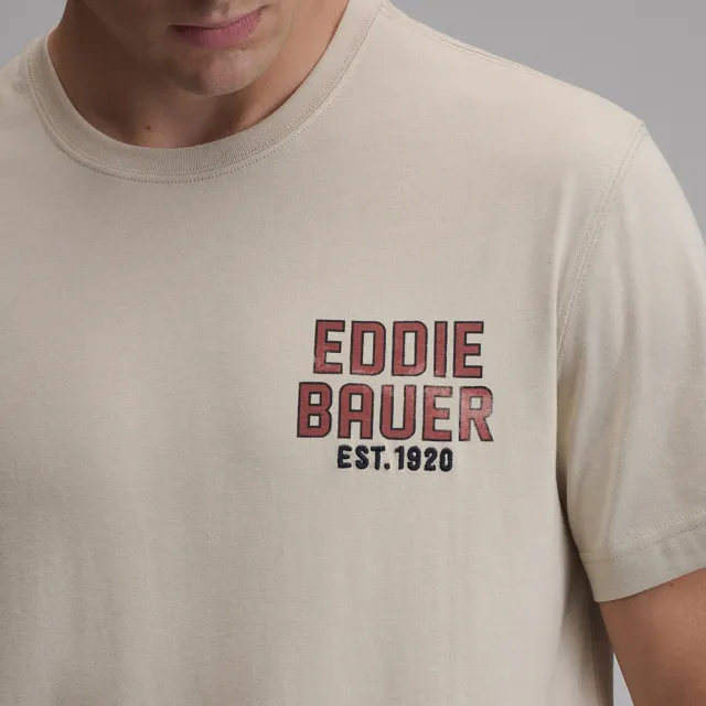 【Eddie Bauer】男性短袖棉質印花TEE E-1TEA-3008