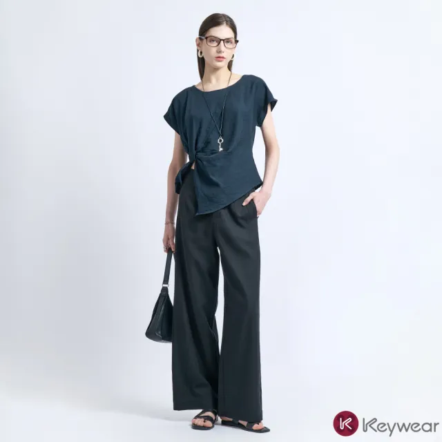 【KeyWear 奇威名品】質感簡約/舒適百搭長褲(三款任選)