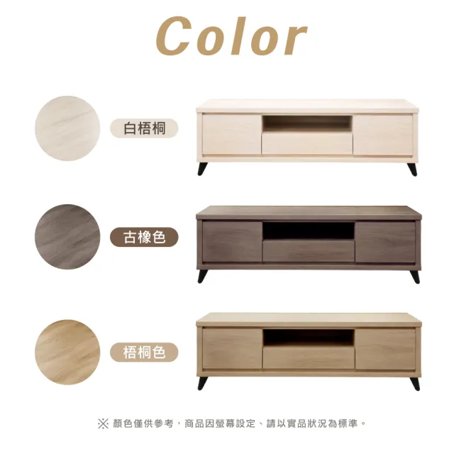 【IHouse】托比 台灣製強化木心板 5尺電視櫃 (長櫃/TV櫃/收納櫃)