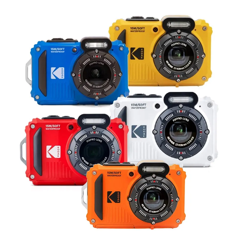 【Kodak 柯達】PIXPRO WPZ2 RUGGED CAMERA 防水數位相機 15米防水相機 WIFI傳輸(公司貨)