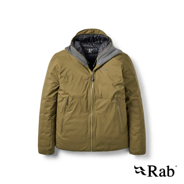 【RAB】Microlight Shield Jacket 二合一防風防水羽絨連帽外套 男款 橡木棕 #QDC07