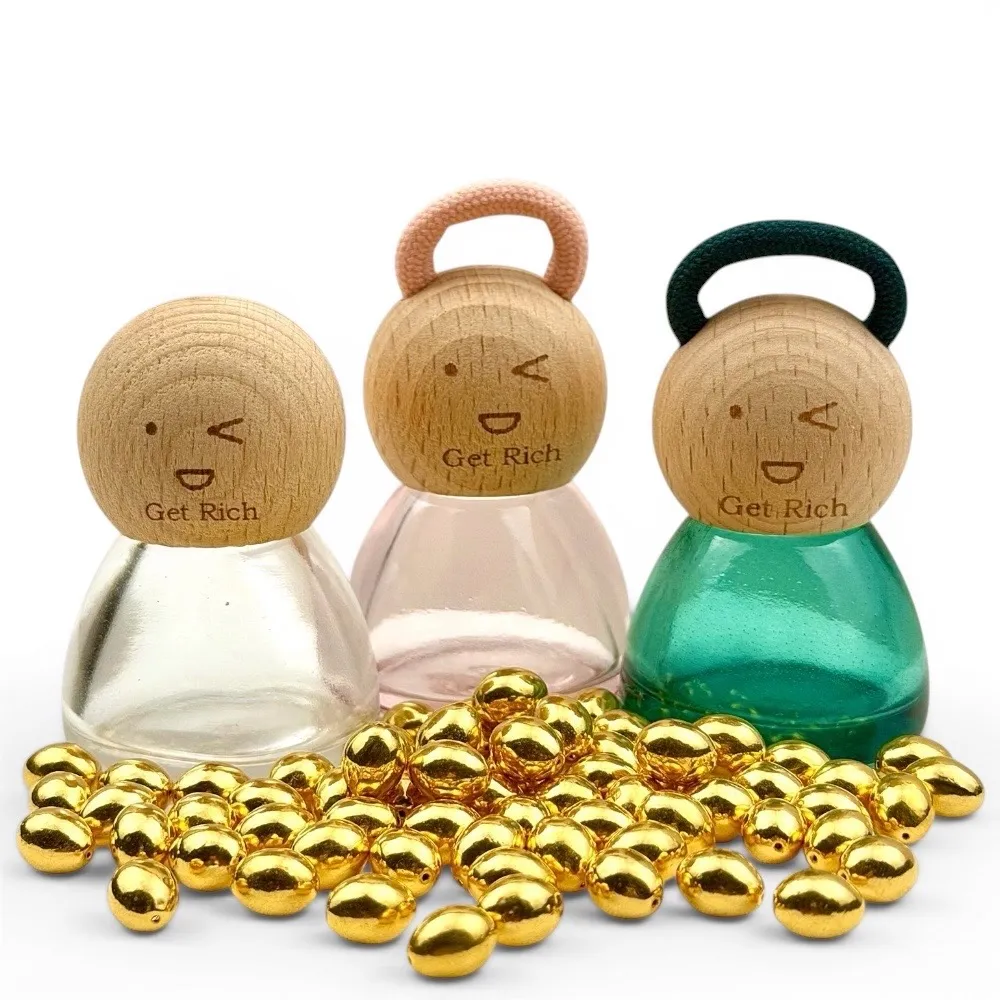 (NAURUM)黃金金豆黃金金蛋0.05錢3入組附贈精美萌萌公仔收納瓶(顏色隨機）