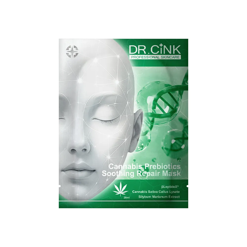 【DR.CINK 達特聖克】超人氣 玻尿酸面膜 大麻益生元舒緩面膜 28ml(單片) (控油 平衡油脂 油水平衡)