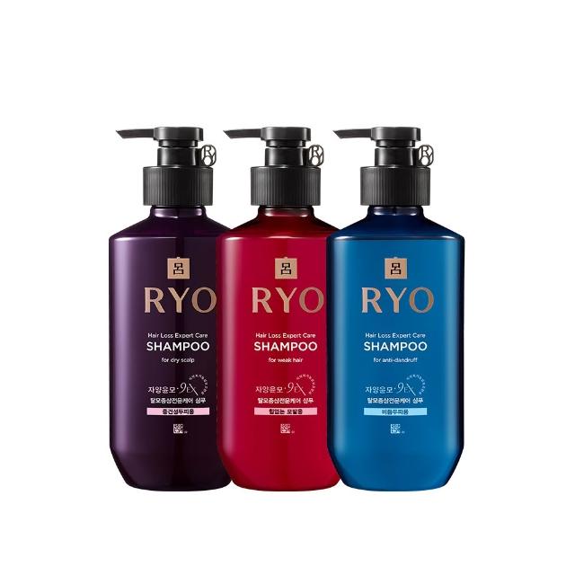 【RYO 呂】官方直營 滋養韌髮洗髮精 400ml x3入(油性/中乾性/敏感性/扁塌無力/去屑)