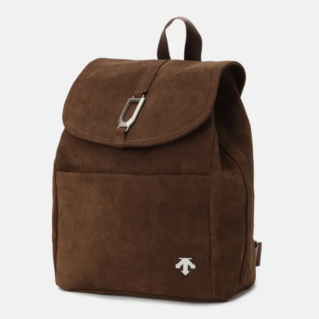 【DESCENTE】小後背包 運動包 旅行小包 WOMENS MINI HOOD BACKPACK 7L 棕 SR322UBP71-BRWN