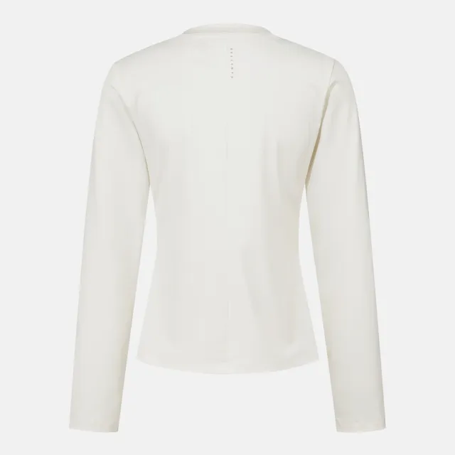 【DESCENTE】長袖上衣 女 快排 WOMENS BASIC LONG SLEEVE T-SHIRTS 象牙白 SR322PTL81-IVY0