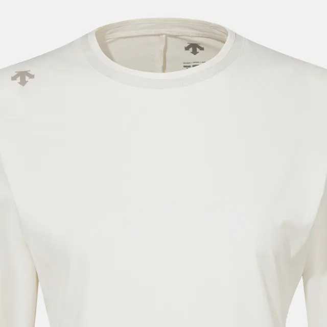 【DESCENTE】長袖上衣 女 快排 WOMENS BASIC LONG SLEEVE T-SHIRTS 象牙白 SR322PTL81-IVY0